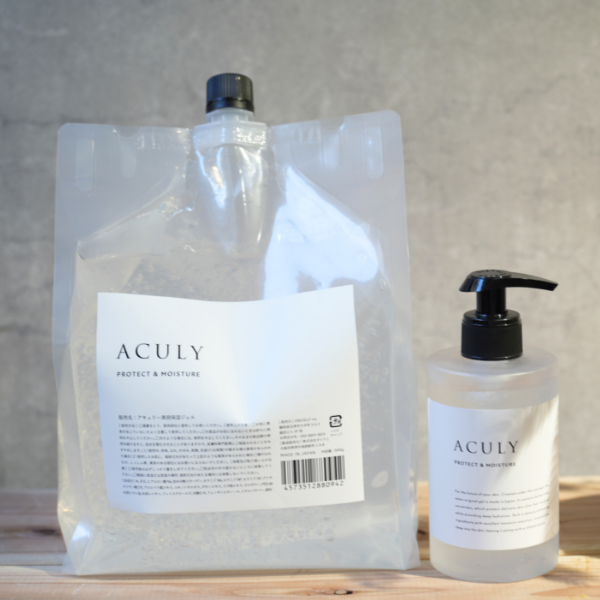 セット商品｜ACULY美容保湿ジェル（3,000g）1袋 ＋ 専用詰め替えボトル（300ml）1本